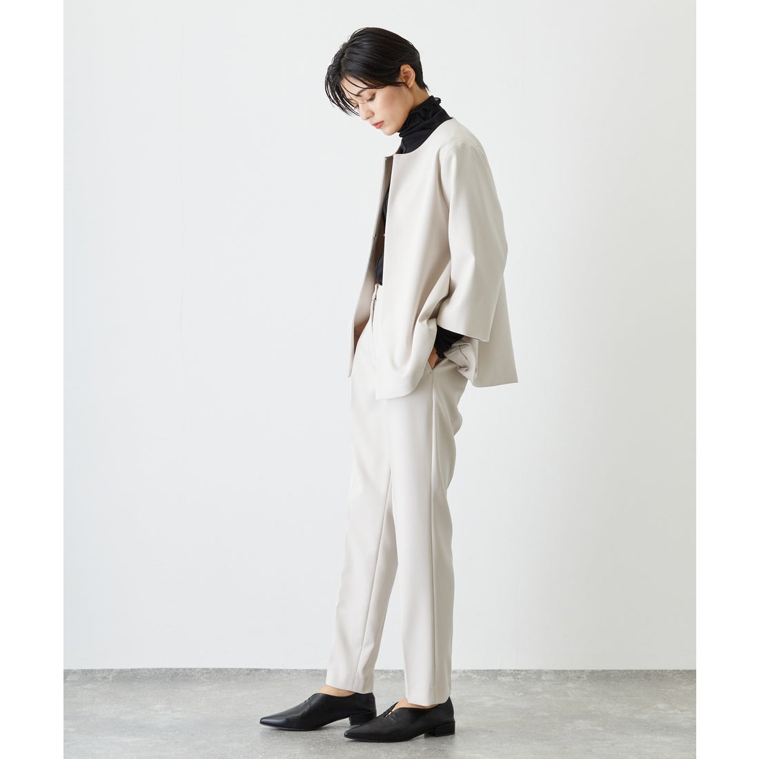 スマイルオーキッド SMILE ORCHID ノーカラージャケット＆テーパード