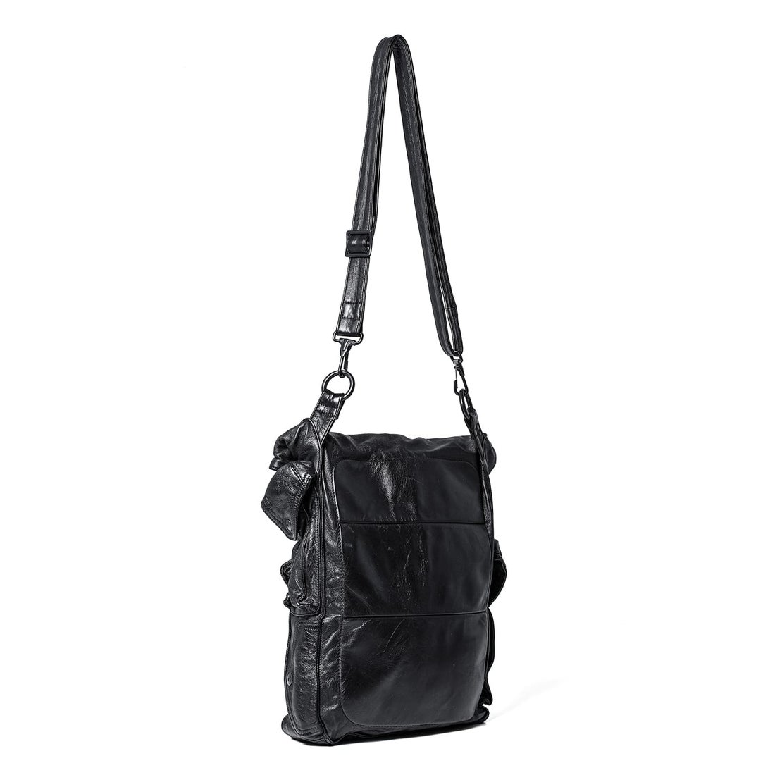 ユリウス JULIUS Leather Large Gasmask Bag （Black） 通販 大阪