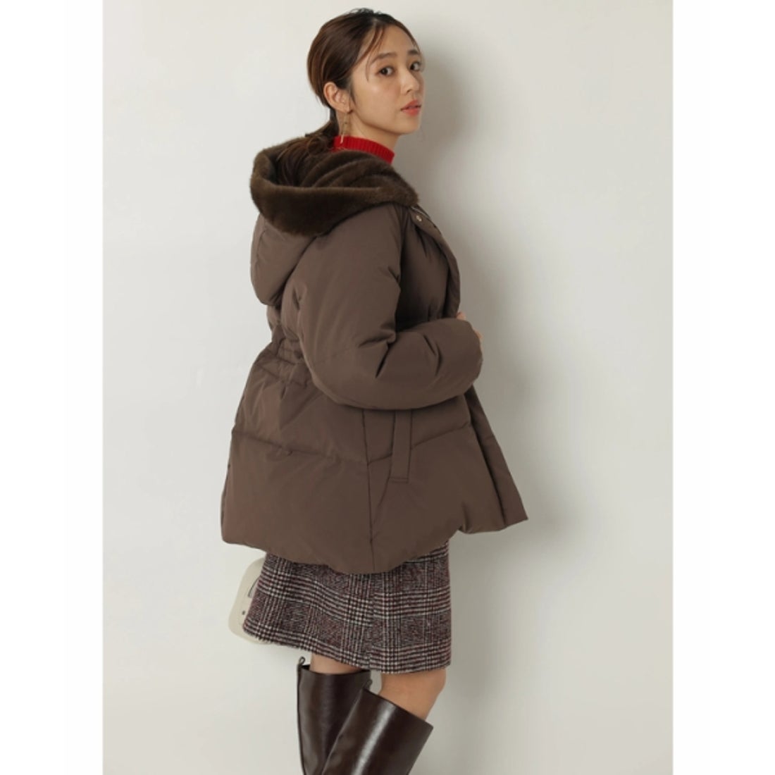 ジャスグリッティー JUSGLITTY ドロスト撥水ダウン （黒