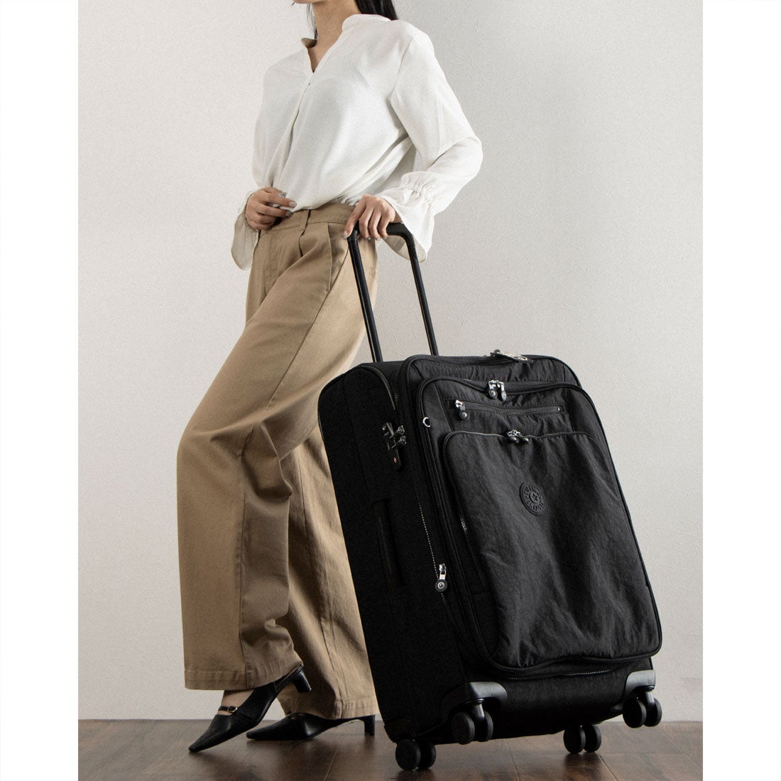 キプリング Kipling NEW YOURI SPIN M （Black Noir） キャリーケース