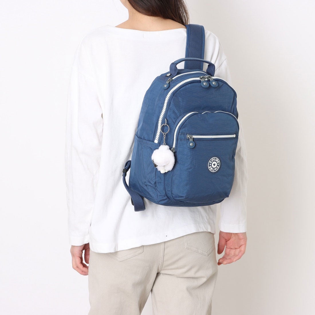 キプリング Kipling SEOUL S B5サイズ バックパック （Frost Blue Bl