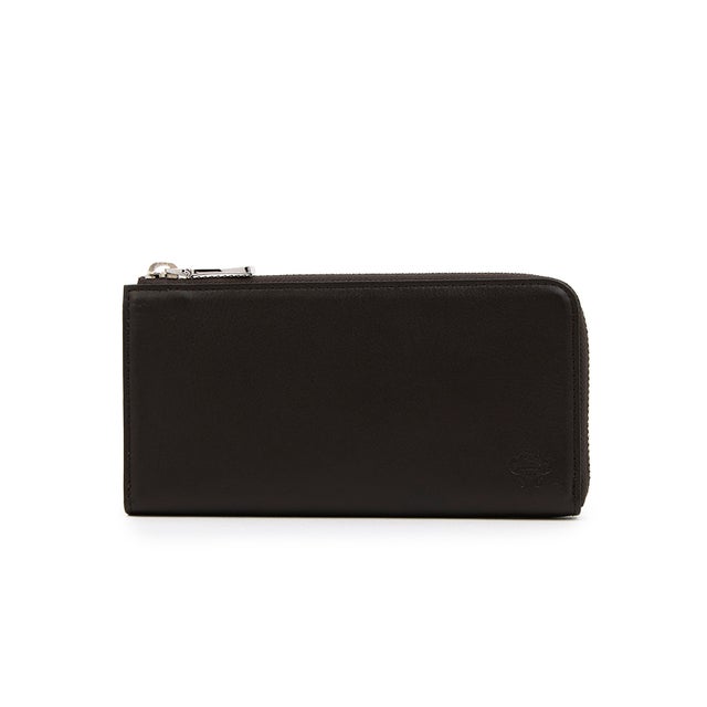 ALL BLACK ラウンドファスナー札入れ （BLACK） -オロビアンコ