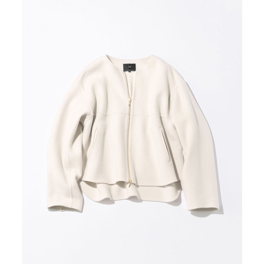 ニジュウサンク チイサイサイズ 23区 S ウールライトリバー ノーカラー