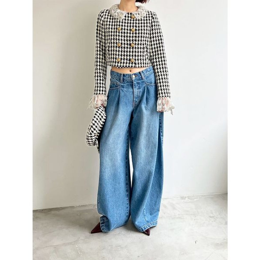 リリーブラウン LILY BROWN [L.B CANDY STOCK]スカラップビジュー