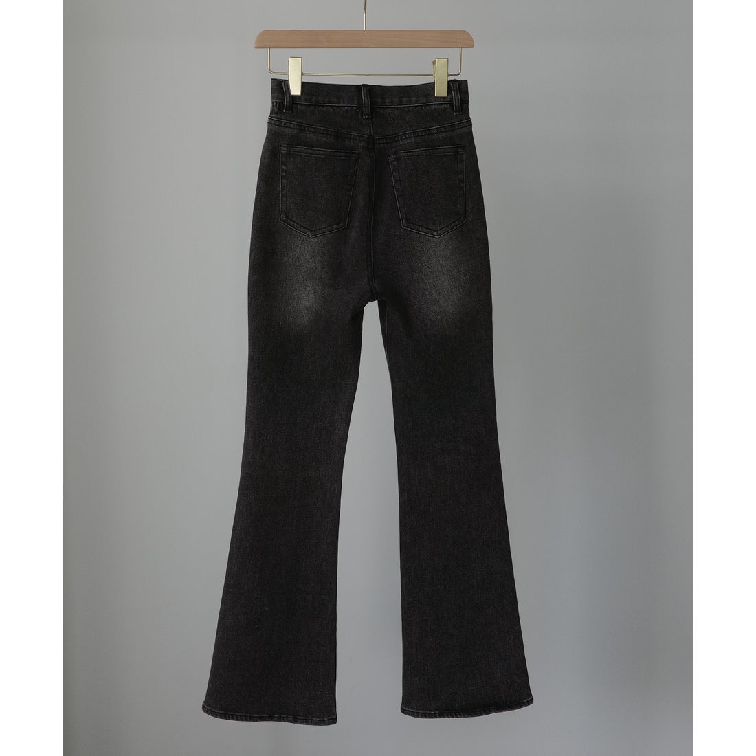 ルエレ Louere Louere ストレッチフレアデニムパンツ （ブラック