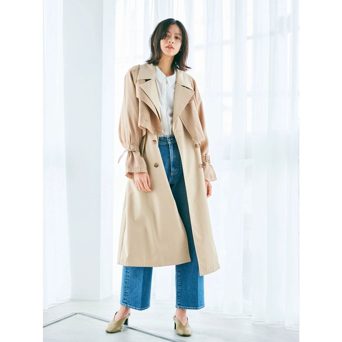 レディメイド LADYMADE マルチウェイトレンチコート （ベージュ