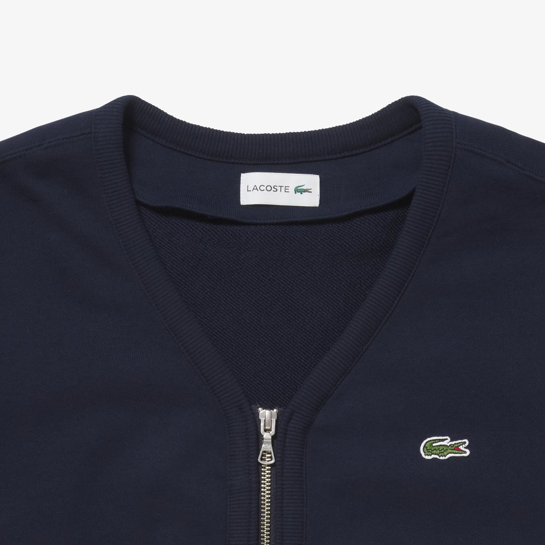 ラコステ LACOSTE プレミアムスウェットジップカーディガン （ネイビー