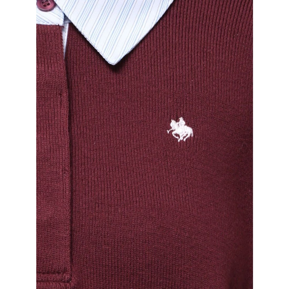 ラグナムーン LAGUNAMOON 【POLO BCSコラボ】シャツカラーカフスニット