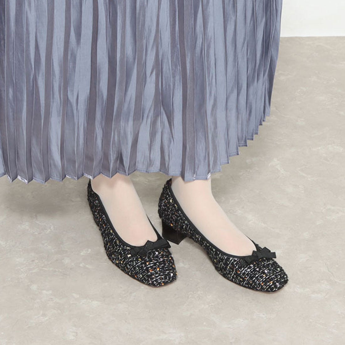 ランバン オン ブルー LANVIN en Bleu 【大きいサイズ】スクエアトゥ