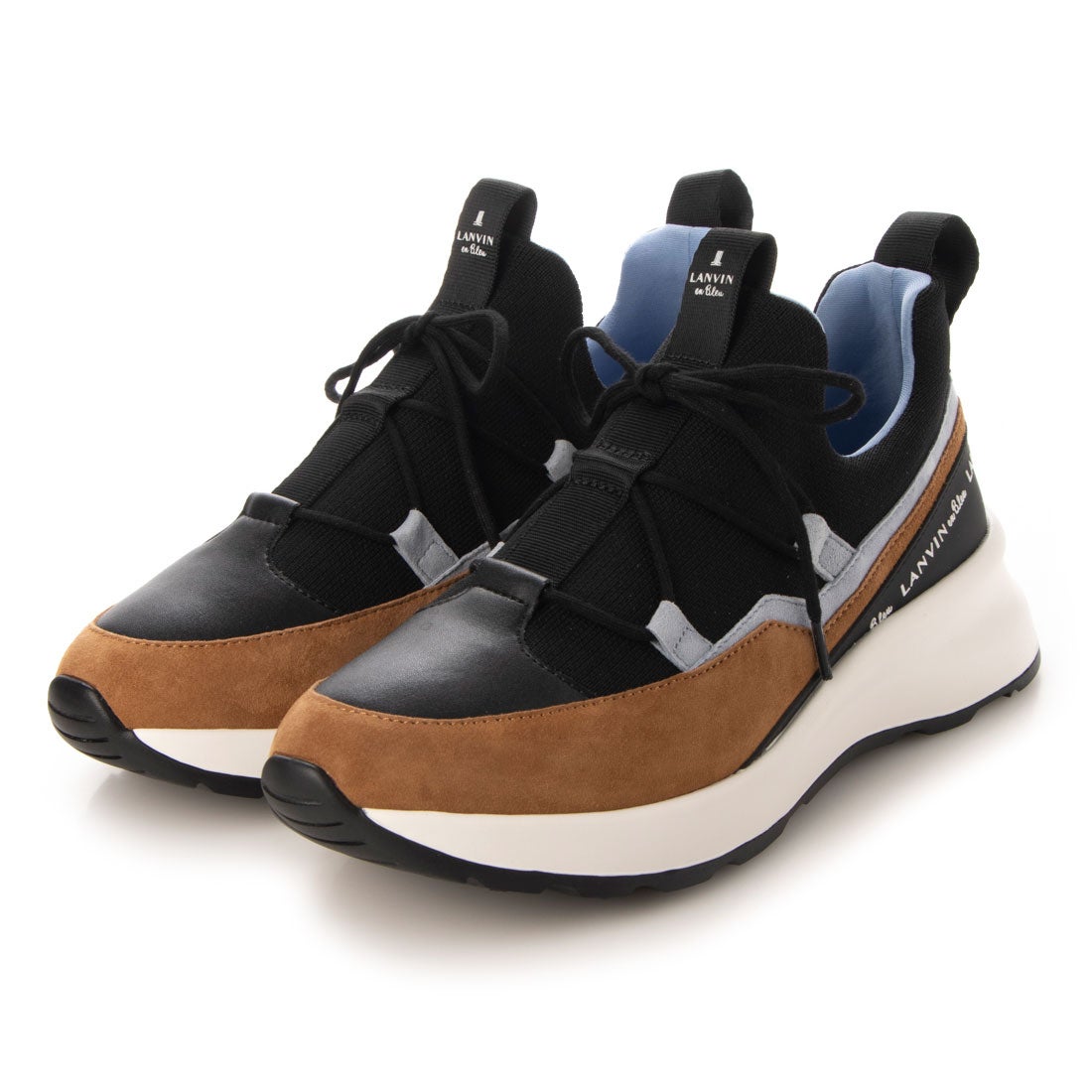ランバン オン ブルー LANVIN en Bleu 厚底レースアップスニーカー