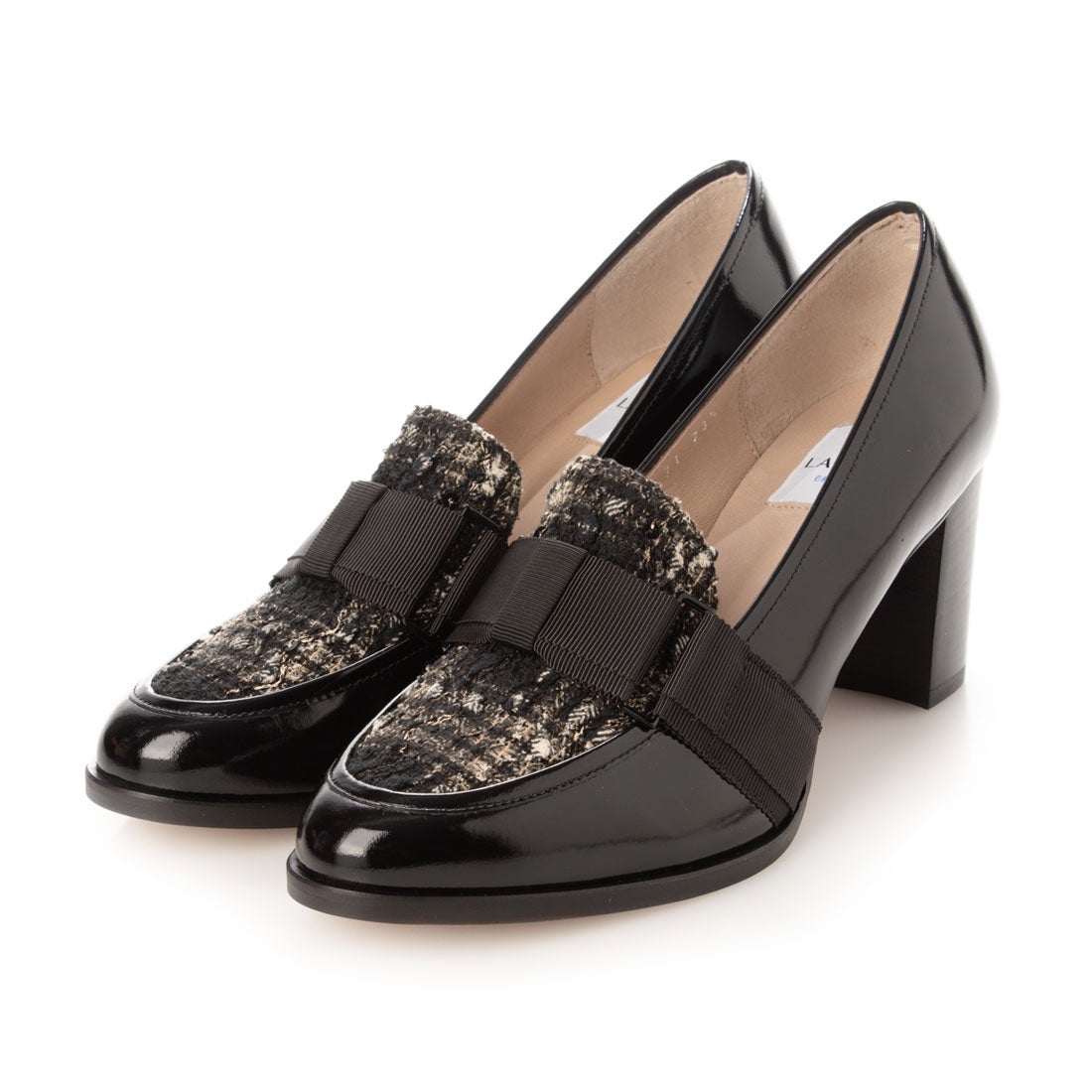 ランバン オン ブルー LANVIN en Bleu リボンモチーフヒールアップ