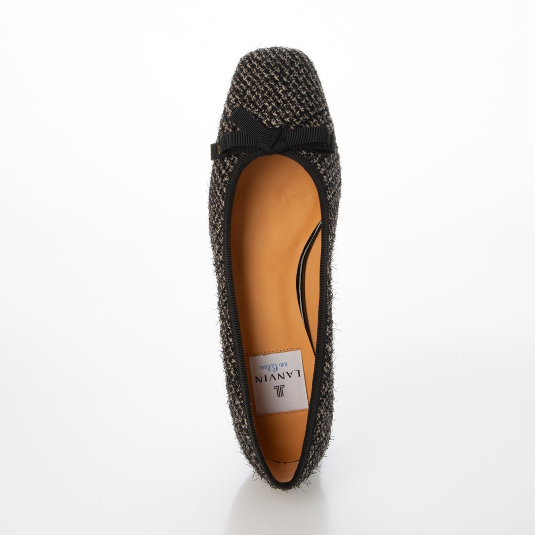 ランバン オン ブルー LANVIN en Bleu スクエアトゥリボンモチーフ