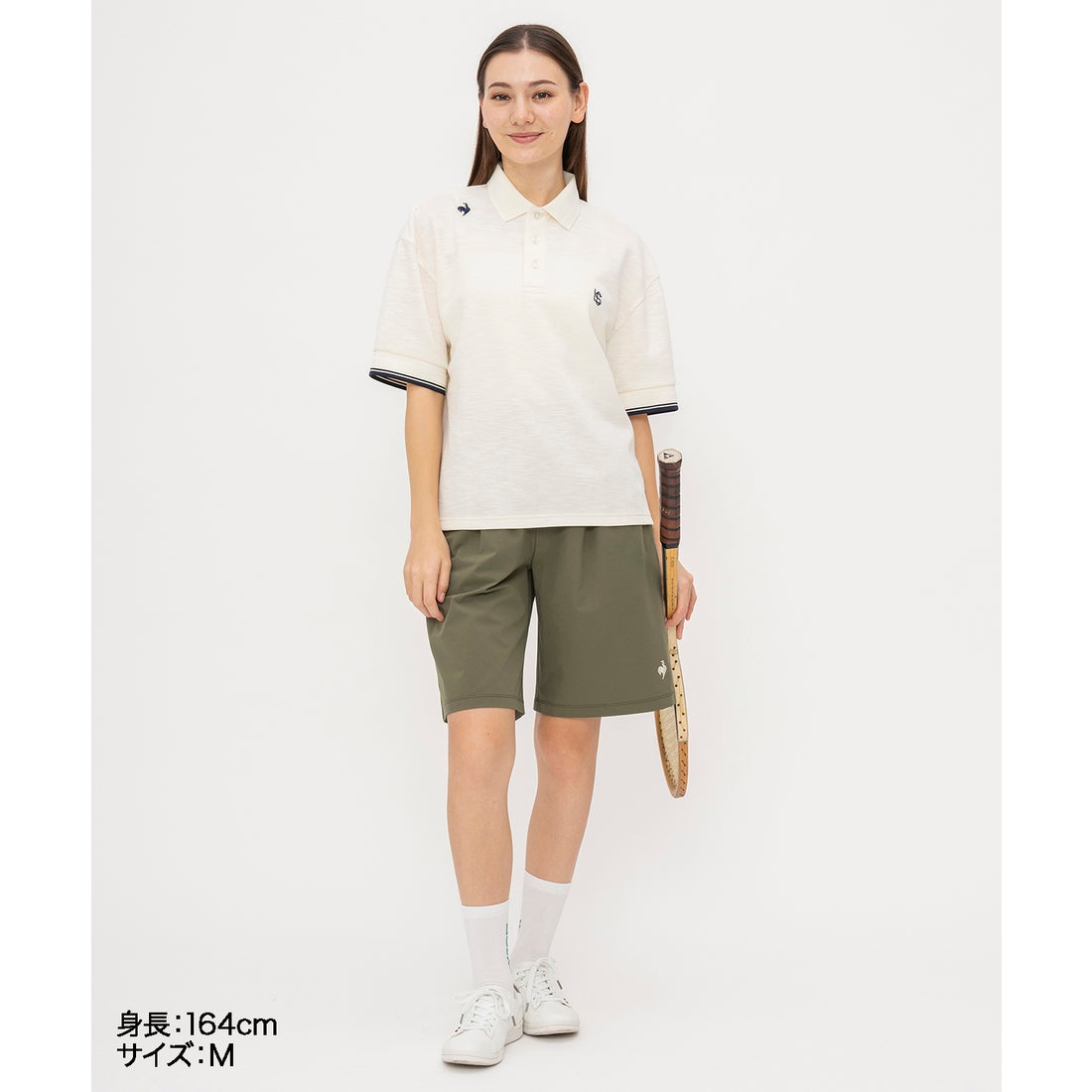 ルコックスポルティフ le coq sportif カノコポロシャツ -デサント