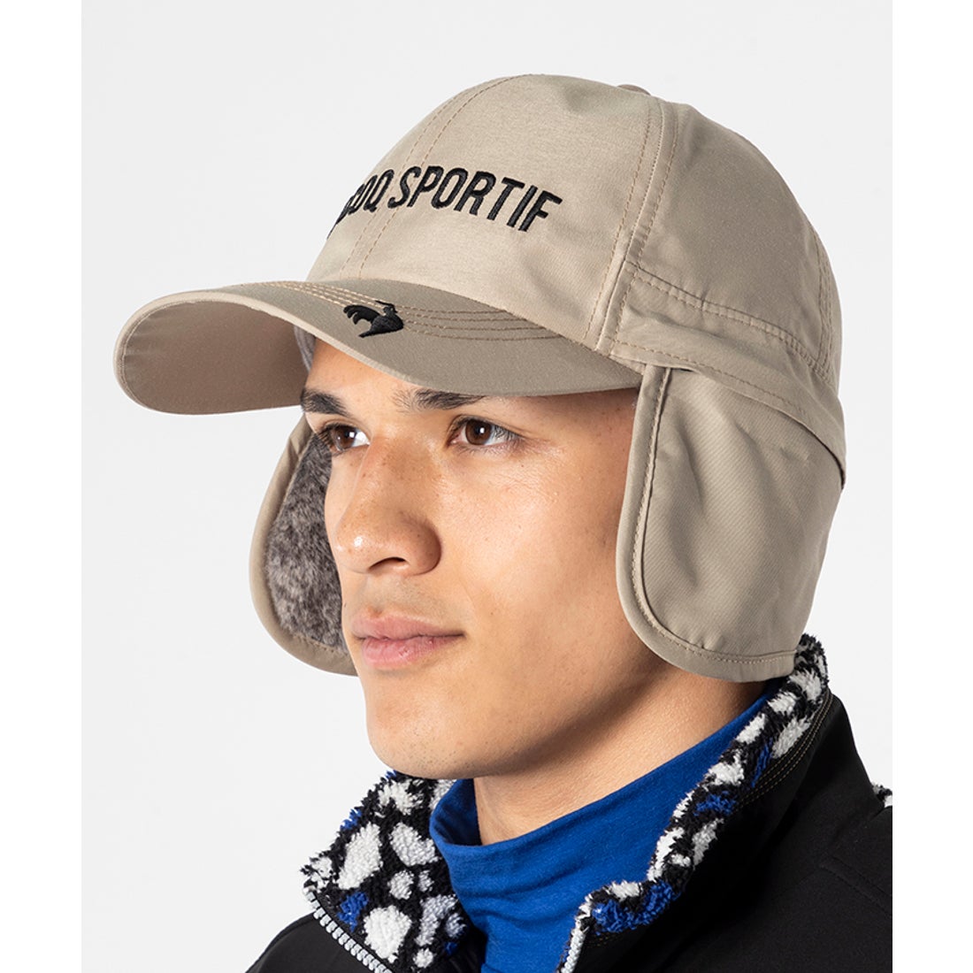 le coq sportif golf 防寒耳当て付きキャップ - ファッション通販