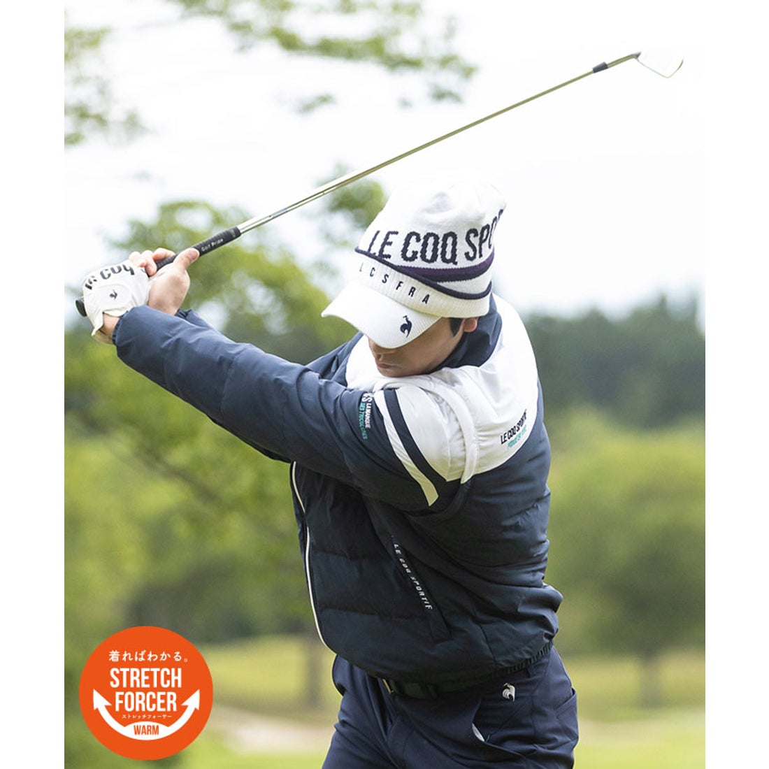 le coq sportif golf 【ストレッチフォーサー】中わたヒートナビ2WAY