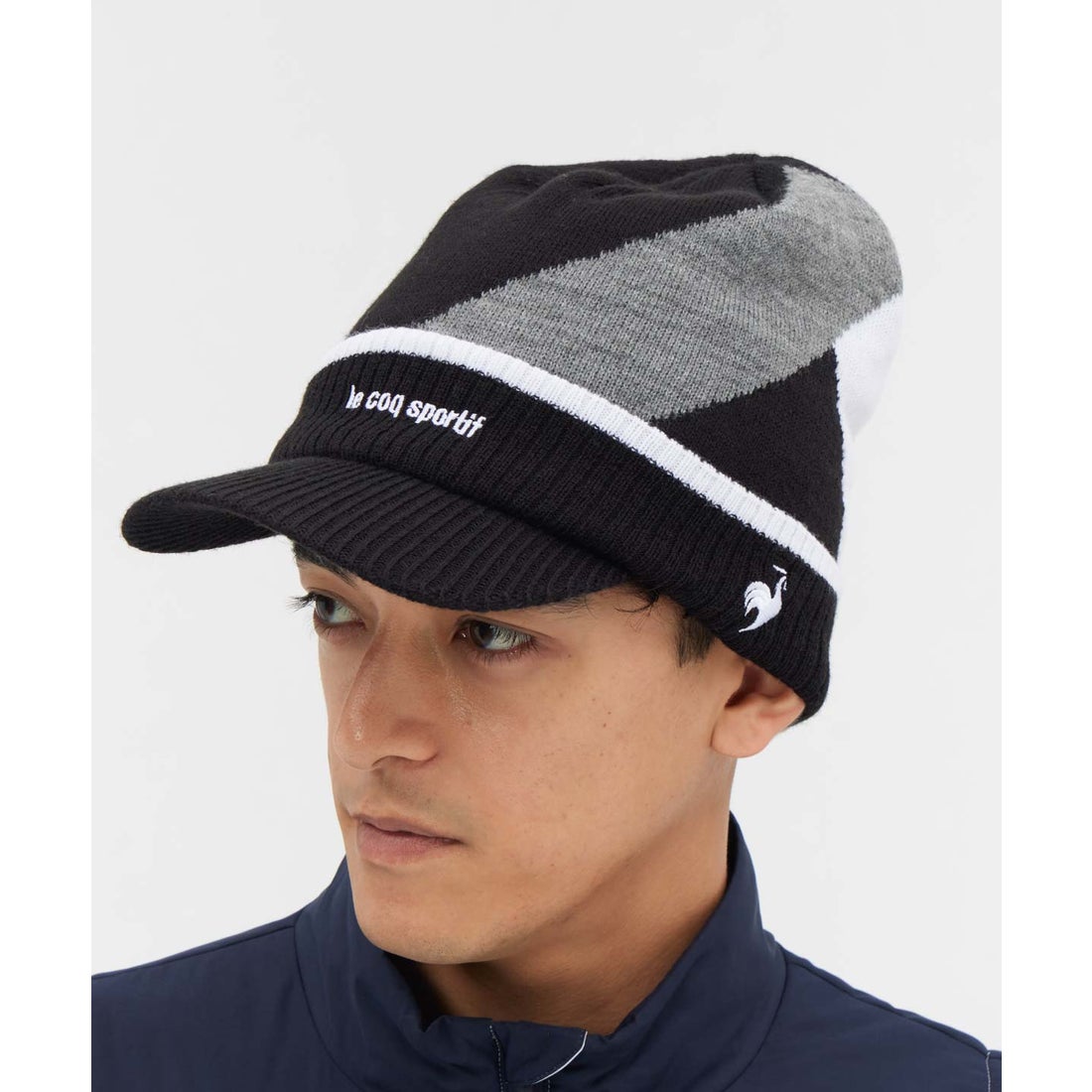 ルコックスポルティフ ゴルフ le coq sportif golf 庇付きニット