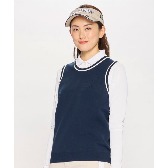 ルコックスポルティフ ゴルフ le coq sportif golf クルーネックベスト