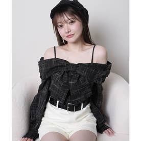 リップサービス LIP SERVICE リボンオフショルロングスリーブトップス