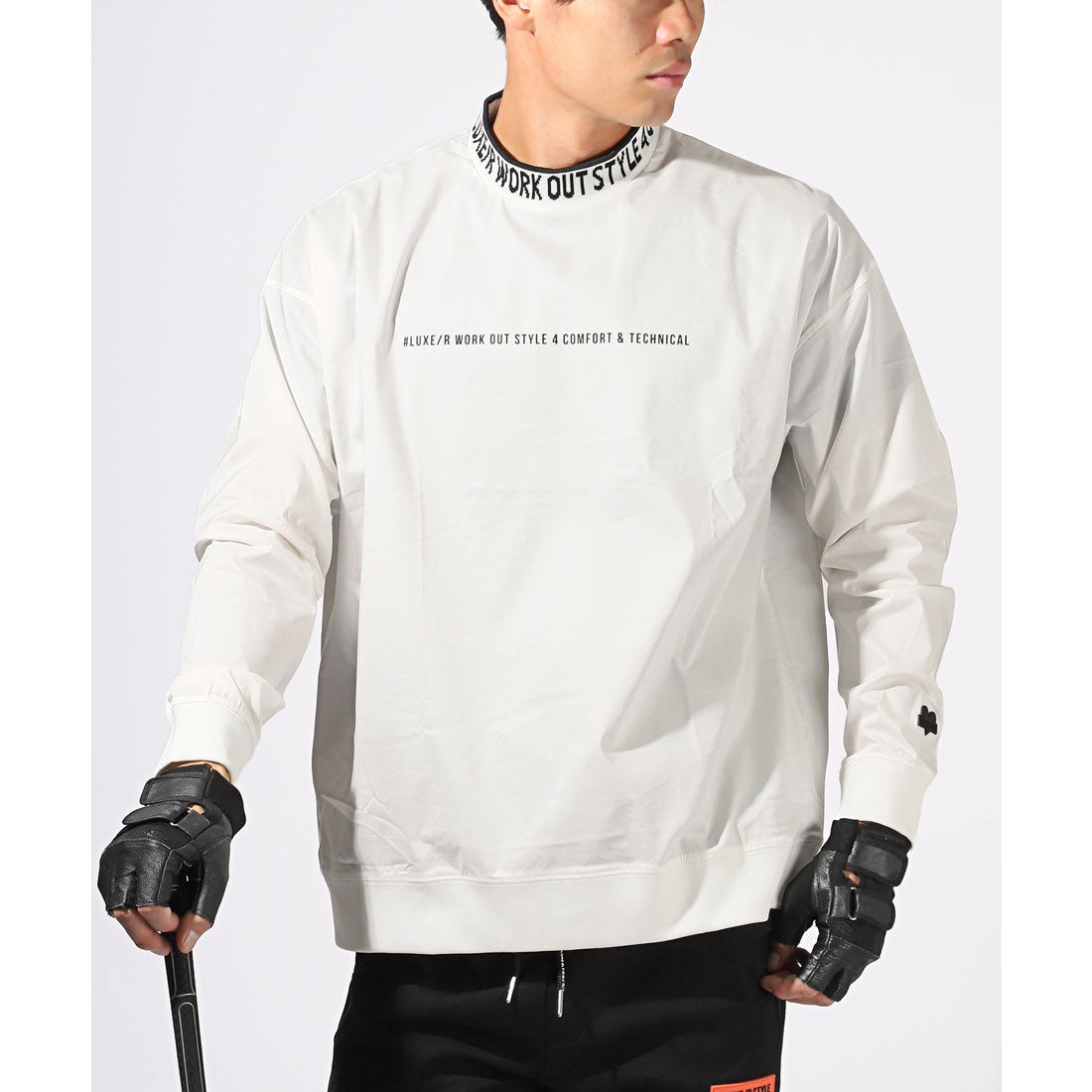 RUFFLOGラフロッグ モックネックホワイト RUFFLOG ラフロッグ モック