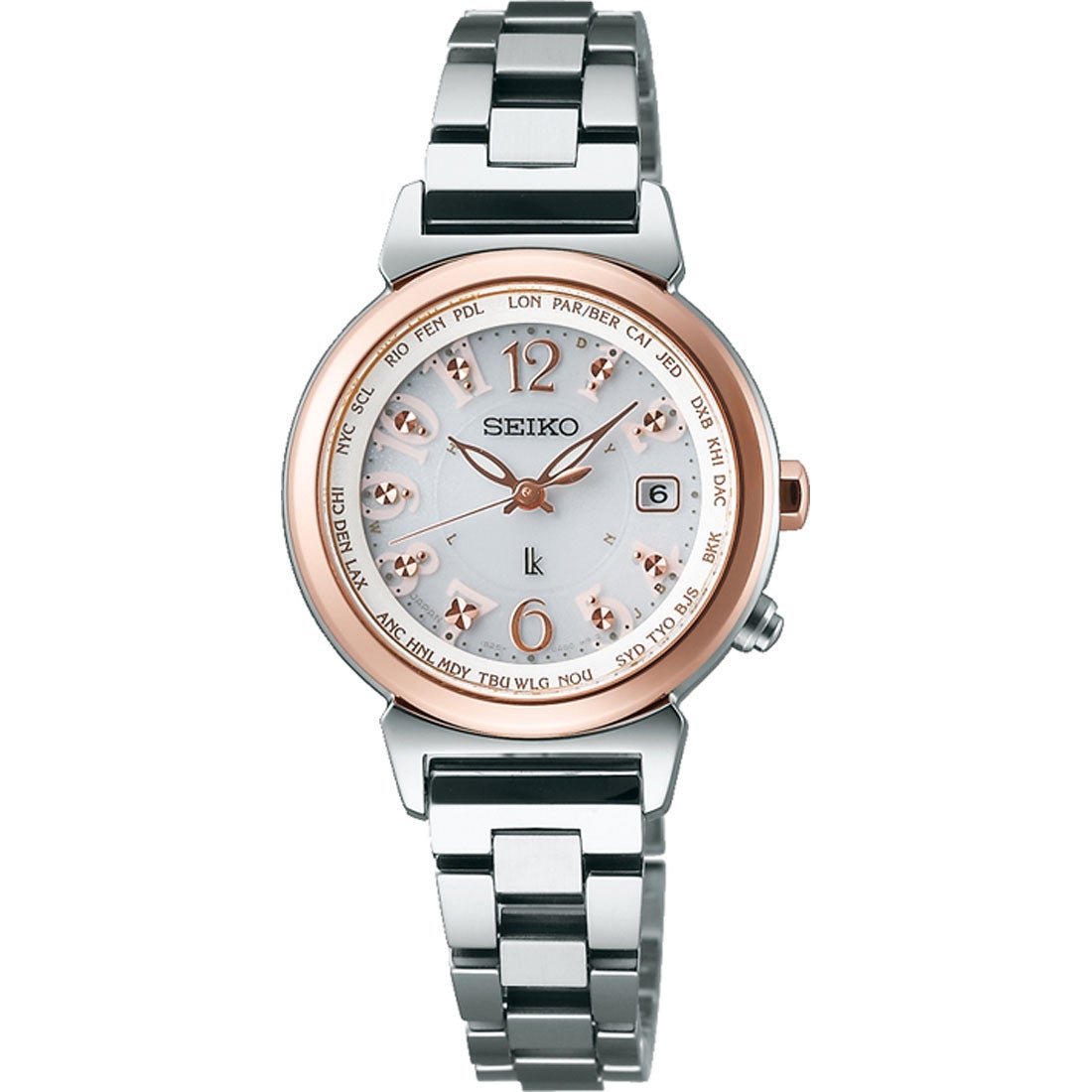 ☆SEIKO ルキア LUKIA ワールドタイム ソーラー電波 腕時計 国産