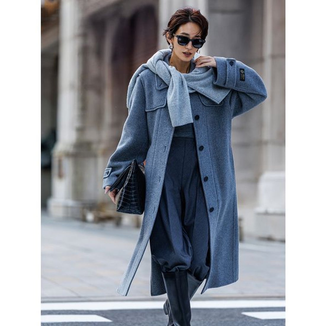 ミラ オーウェン Mila Owen ロングリバーコート （GRY