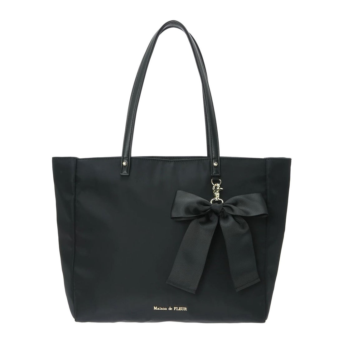 メゾン ド フルール Maison de FLEUR リボンチャーム付き3ルームトート