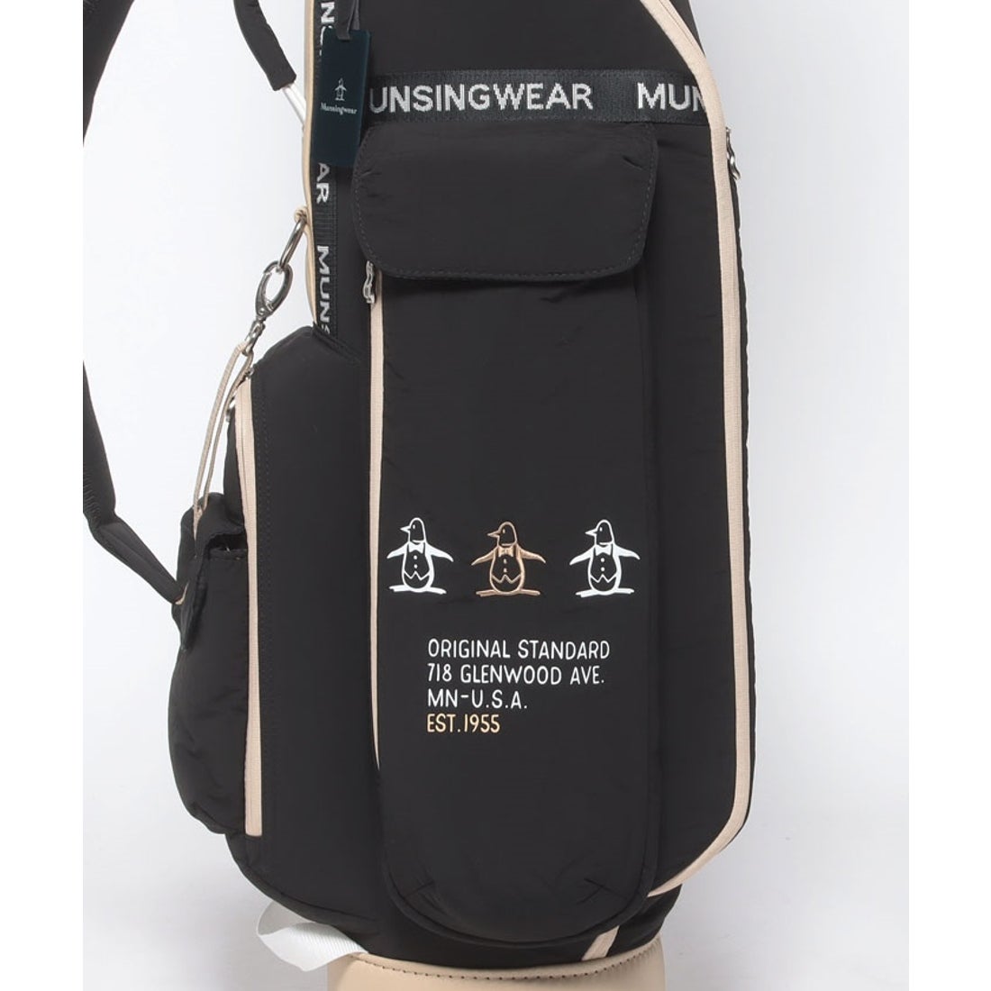 MUNSINGWEAR 布帛素材軽量キャディバッグ(2.5kg/8.5型/5分割/46インチ