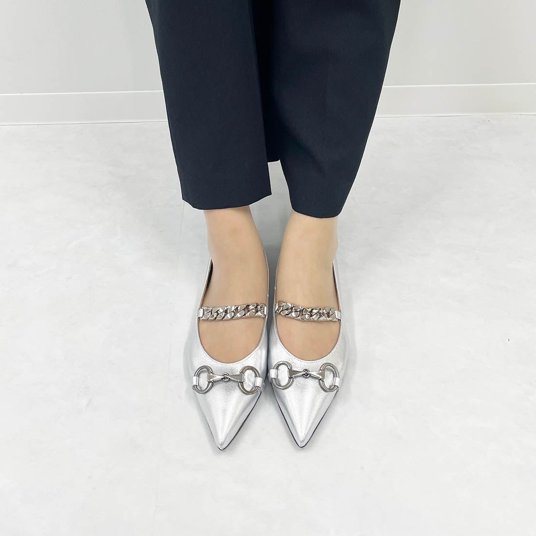 モード エ ジャコモ MODE ET JACOMO ポインテッドトゥメリージェーン