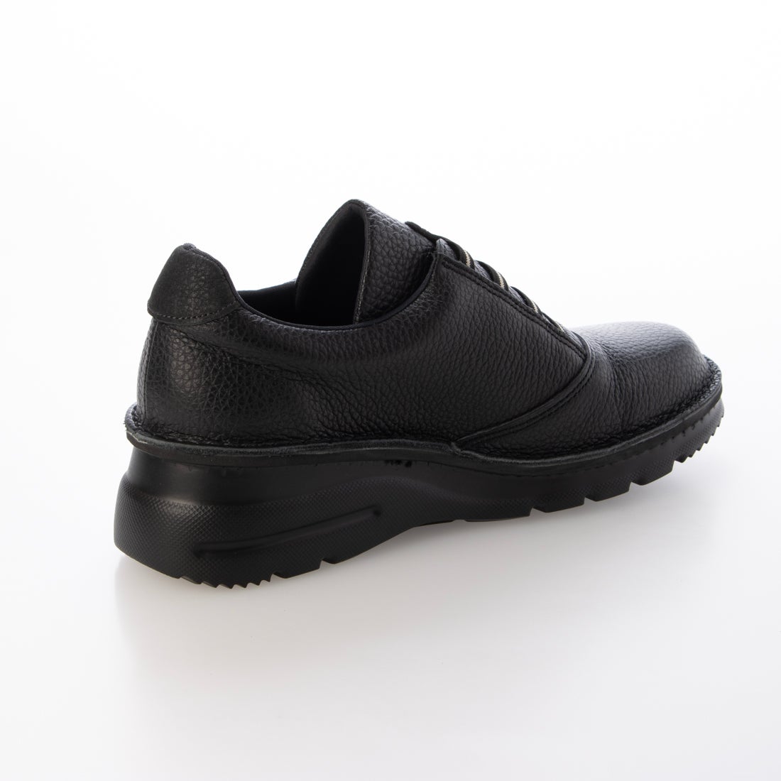 本革】 【4E】撥水レザースニーカー 6130 （ブラック） -モードカオリ