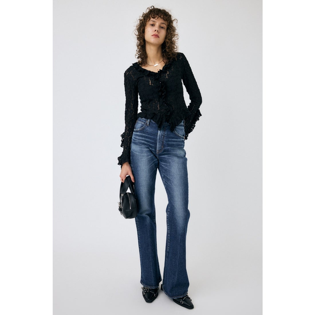 MOUSSY MVS D/BLU FLARE D/BLU3 -ファッション通販 FASHION WALKER