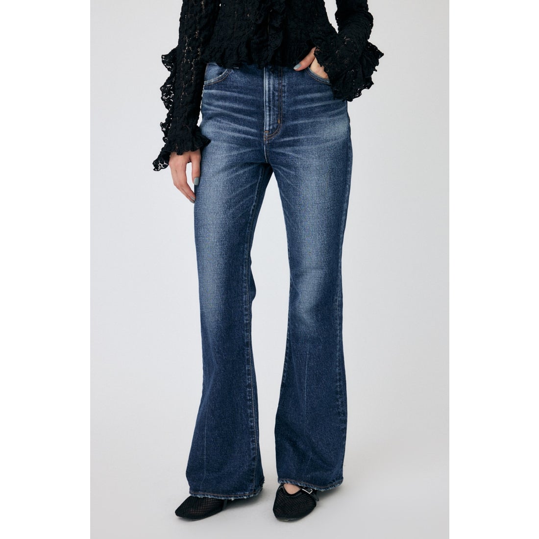 MOUSSY MVS D/BLU FLARE D/BLU3 -ファッション通販 FASHION WALKER