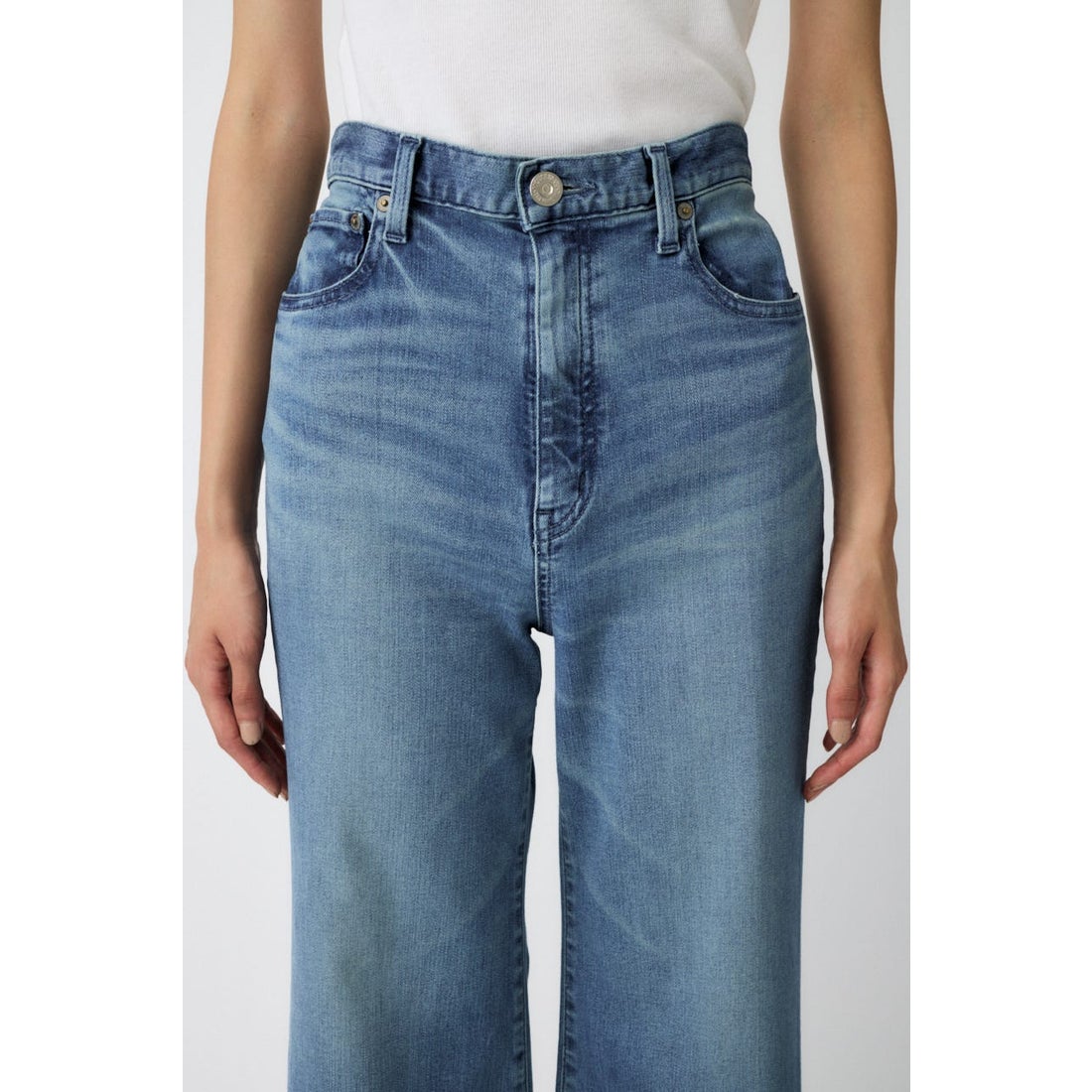 MOUSSY ADVANCED LONG LEG フレア BLU -ファッション通販 FASHION WALKER