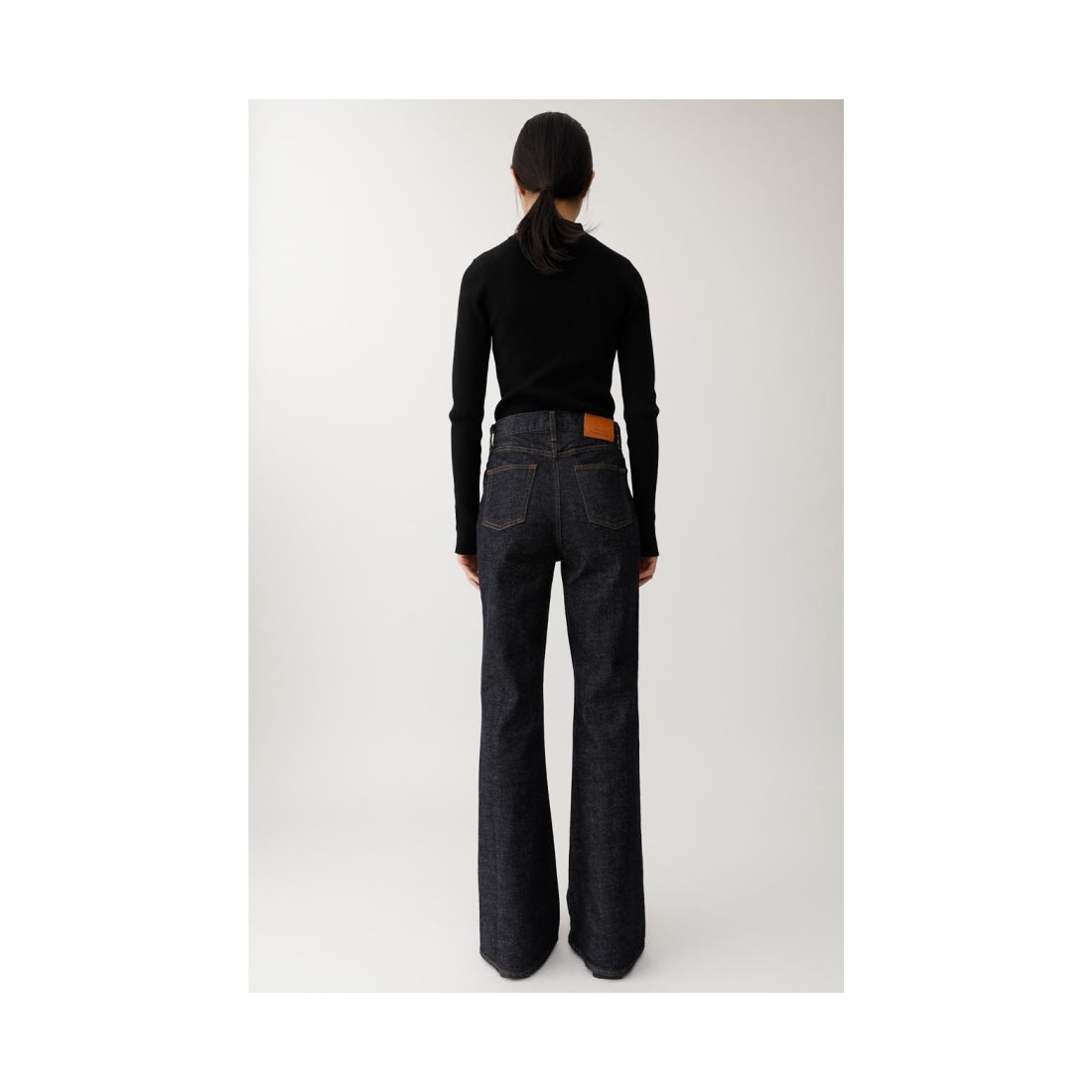 MOUSSY moussy MVSFLAREデニムパンツ ワンウォッシュ -靴