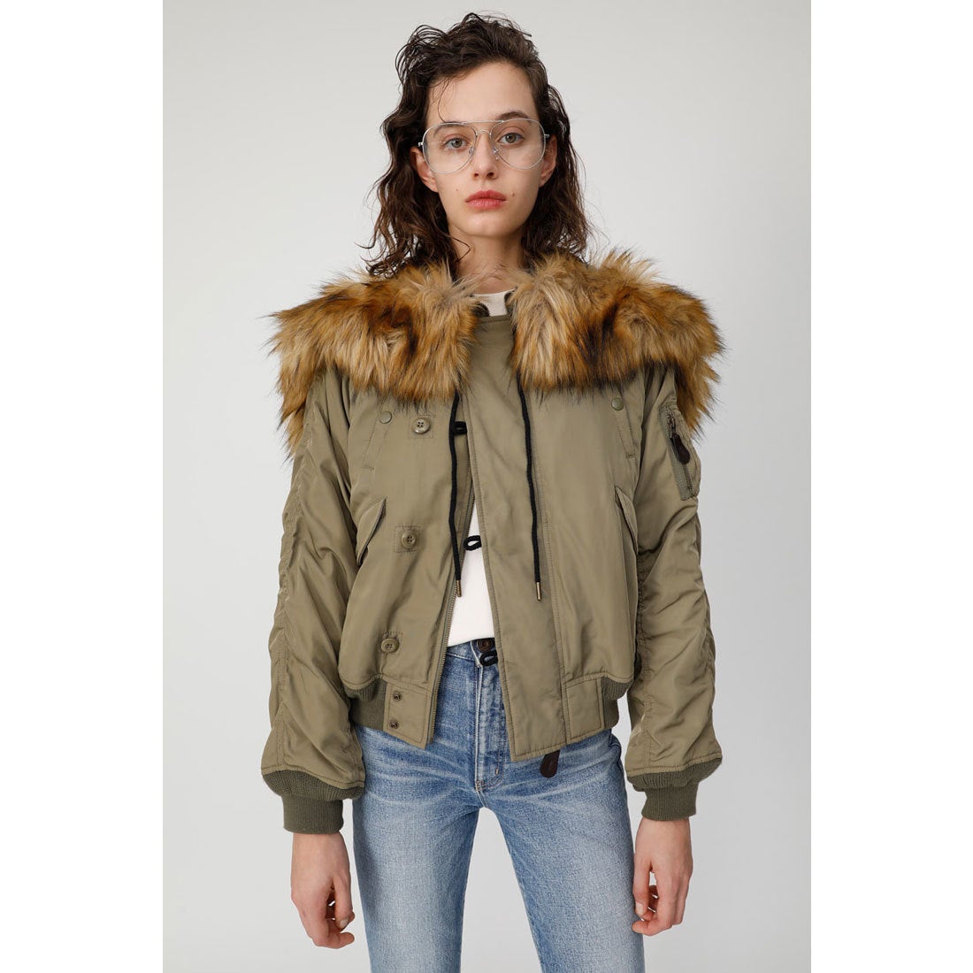 MOUSSY マウジー moussy ORIGINAL N2B （カーキ） -アウトレット通販