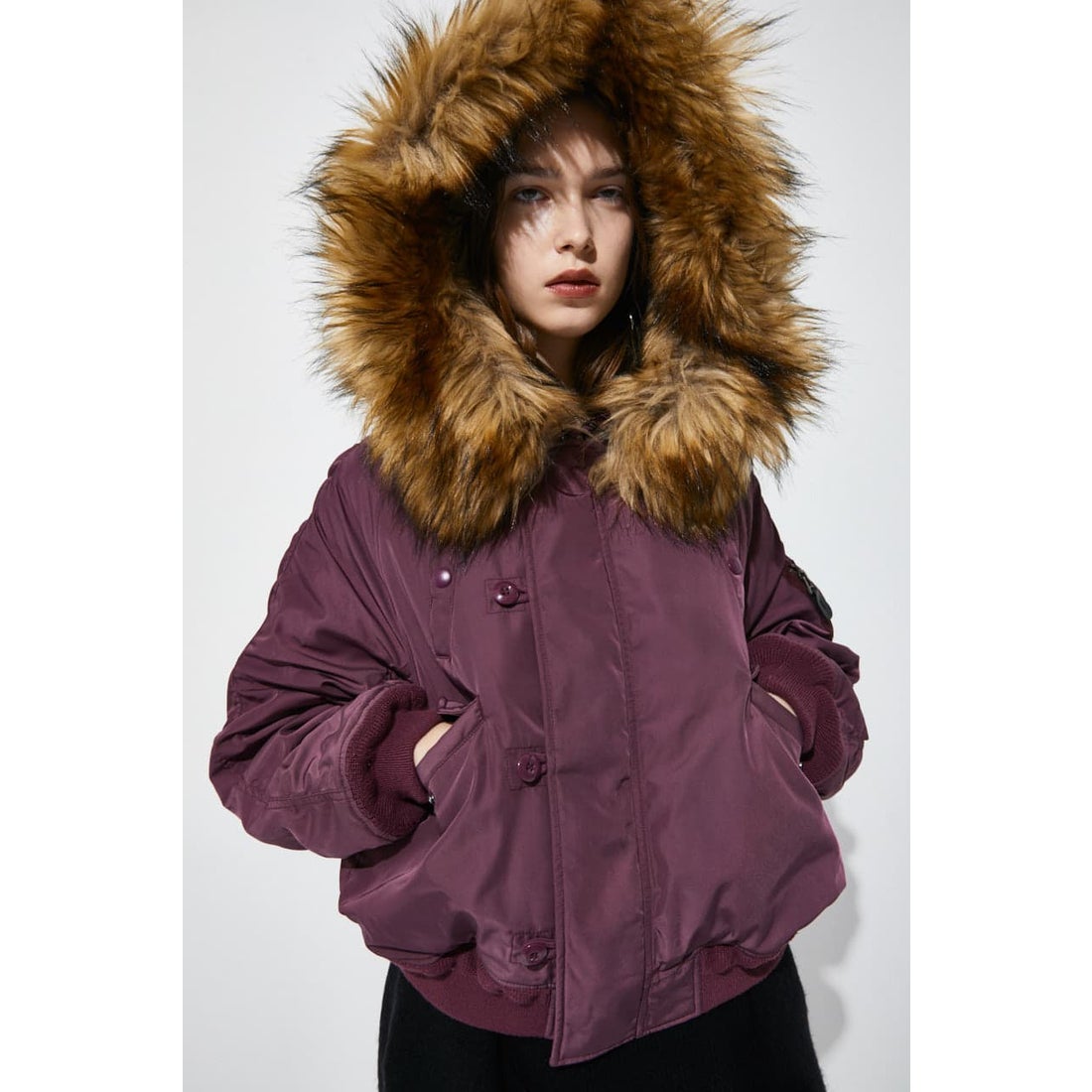 MOUSSY マウジー moussy SHORT N2B （パープル） -ファッション通販