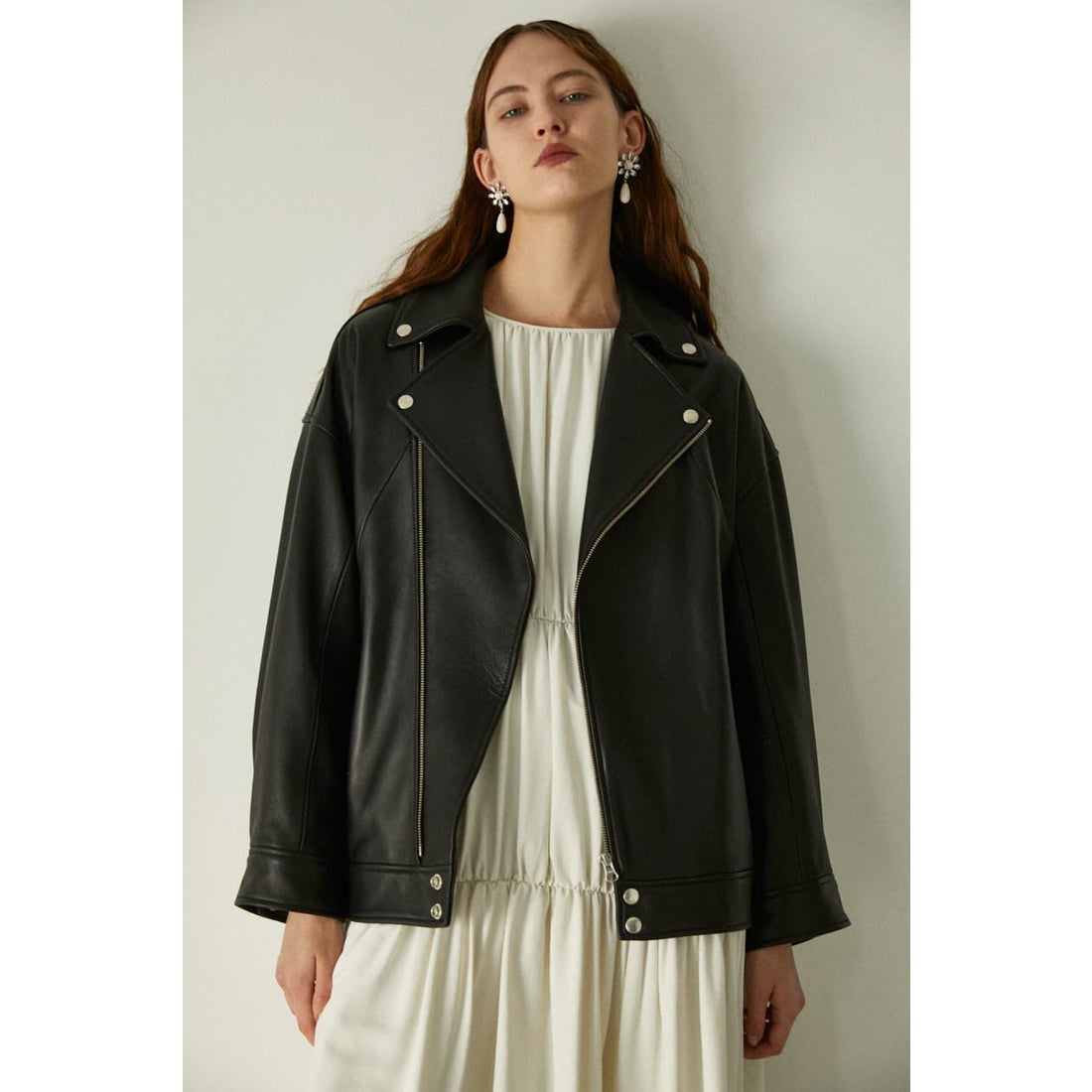 MOUSSY マウジー moussy LEATHER OVER RIDERS JACKET （ブラック） -靴