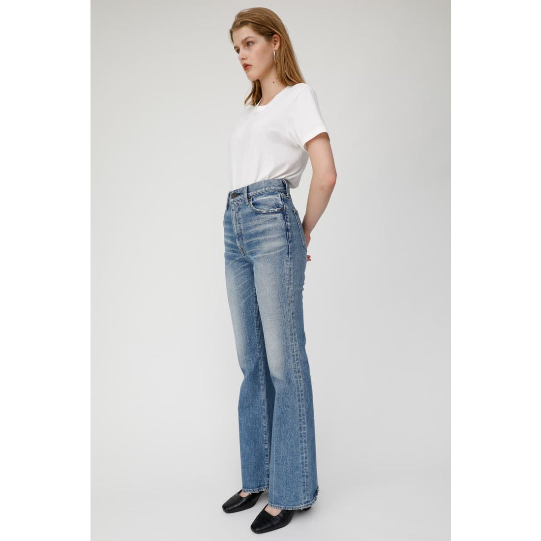 MOUSSY マウジー moussy MVS FLARE （ワンウォッシュ） -靴