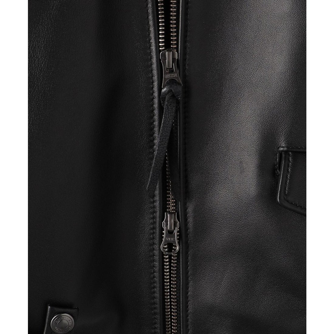 monkey time＞ シープ レザー オーバーサイズ ダブルライダース