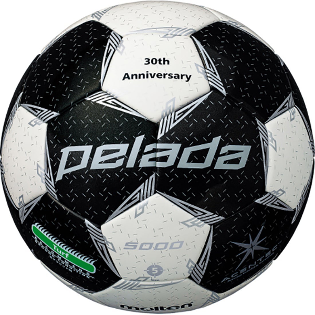 molten モルテン ペレーダ 30周年記念カラー 5号球(ブラック×ホワイト