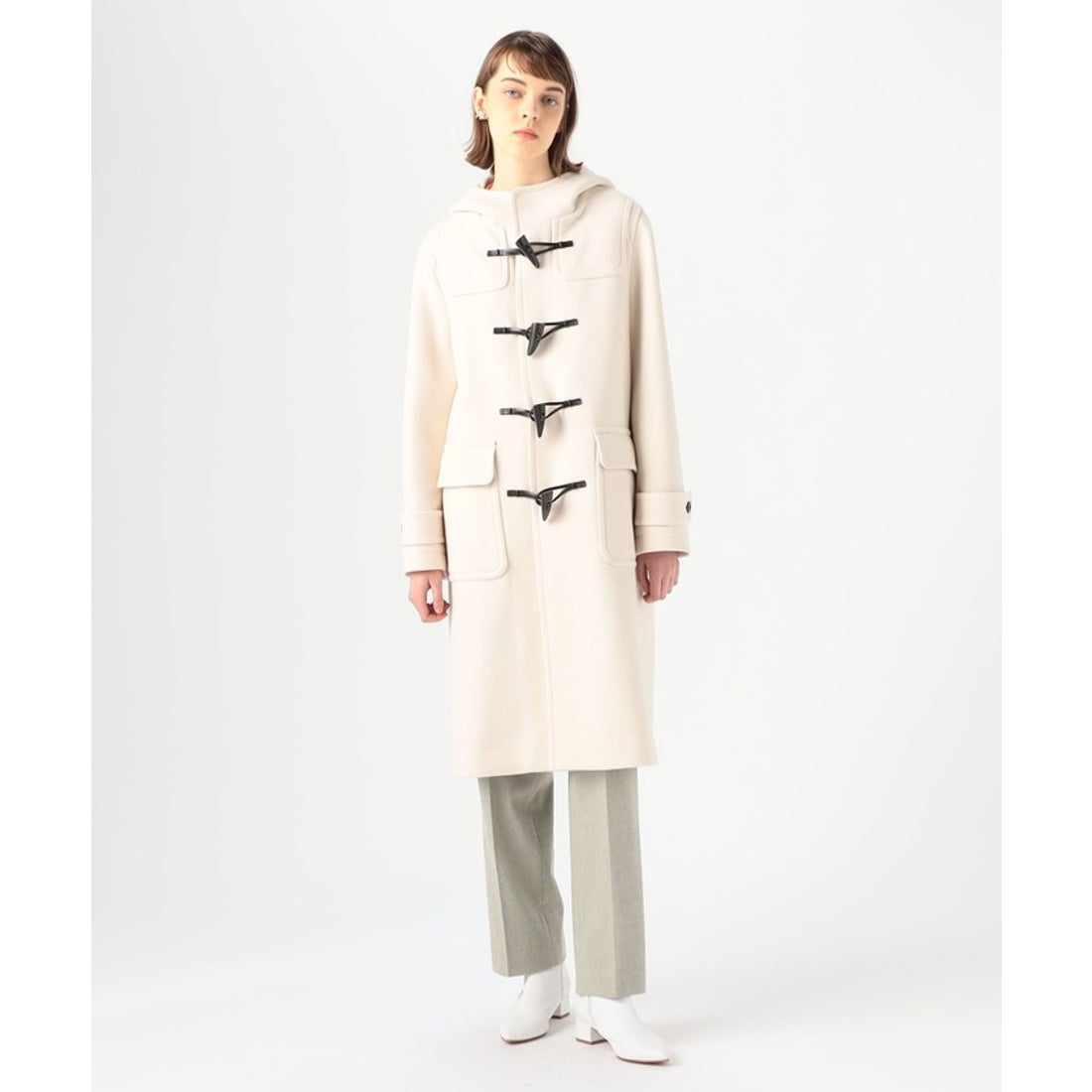 マカフィー MACPHEE ウールメルトン ダッフルコート （47 ブラウン