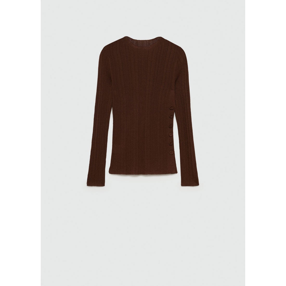 セーター .-- VALLE （ダークブラウン） -MANGO - マンゴ公式
