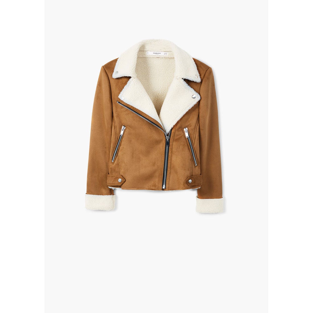 ライダースジャケット .-- CADISU （ダークブラウン） -MANGO - マンゴ