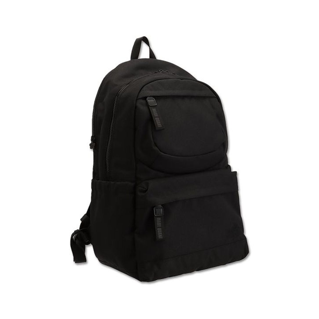 マリークワント MARY QUANT オールブラックシンプルロゴ リュックL