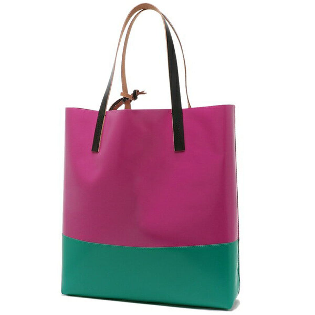 マルニ MARNI トートバッグ ショッピングバッグ PVC ピンク グリーン