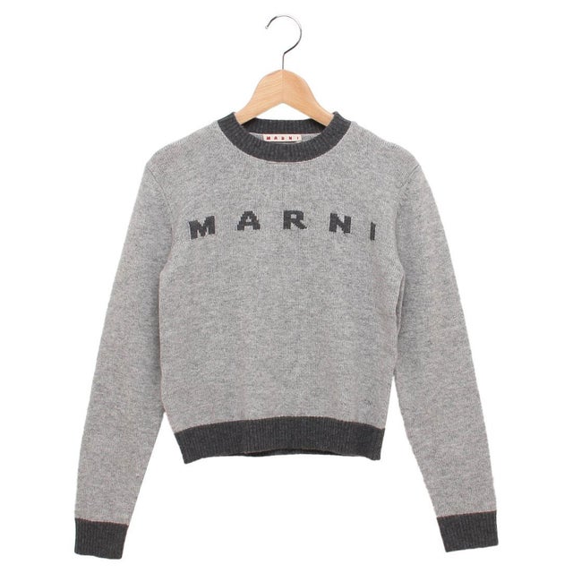 マルニ MARNI ニット セーター 子供服 カシミア クルーネック ロゴ