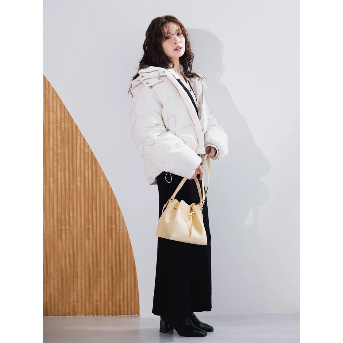 マーキュリーデュオ MERCURYDUO 2WAYフード付アライドショートダウン