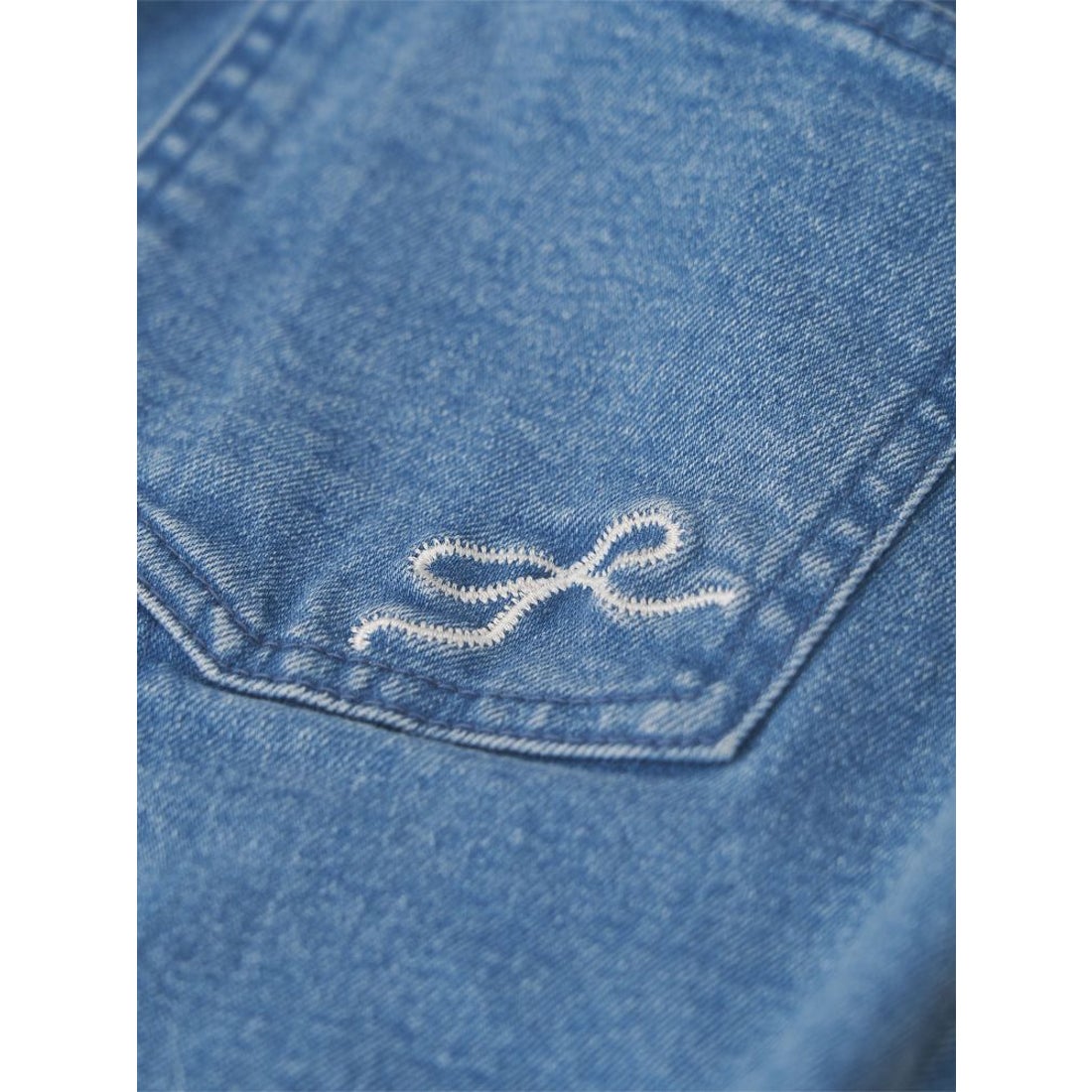 メリージェニー merry jenny ribbonスリムフレアデニムパンツ （ブルー