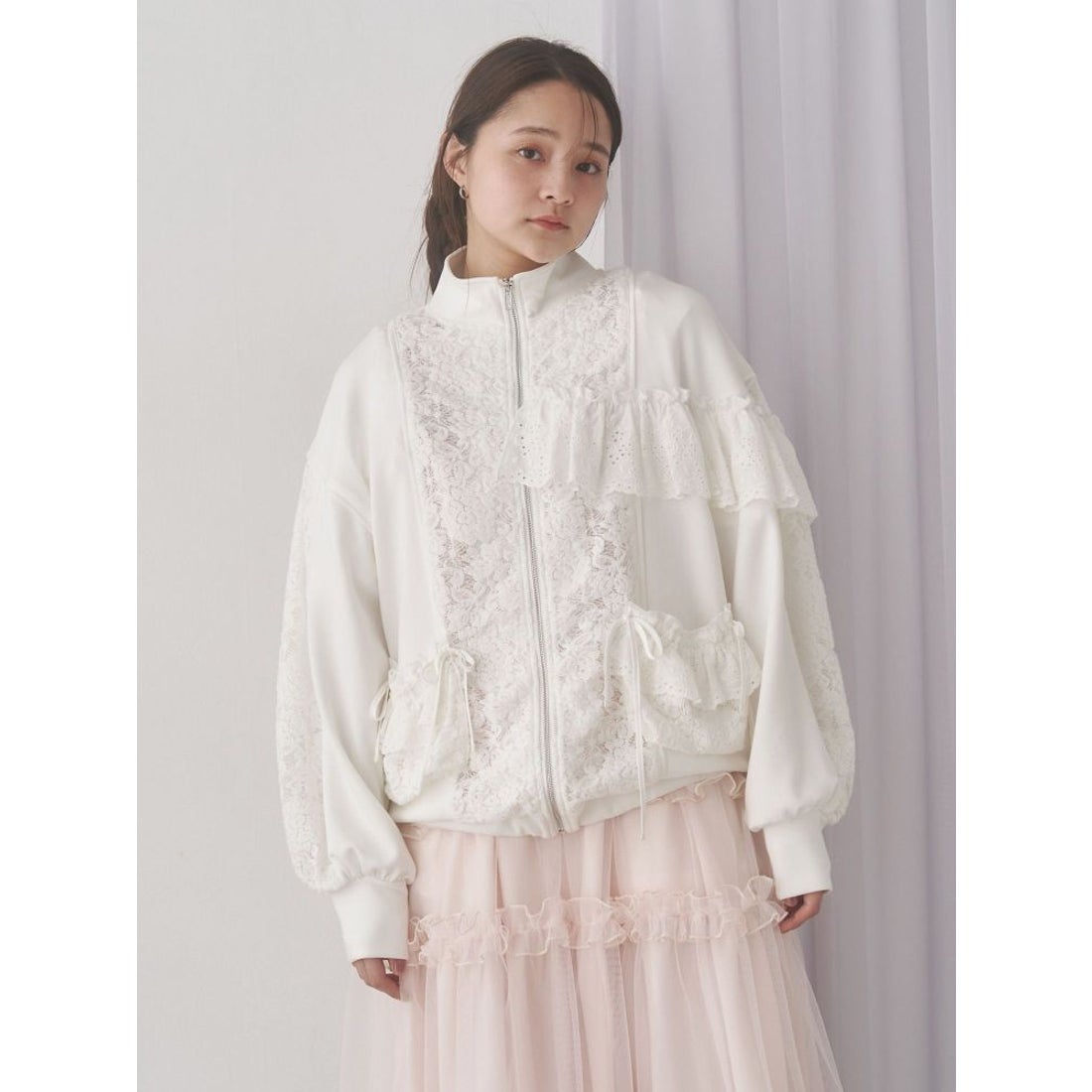 メリージェニー merry jenny レーストラックジャケット （グレー