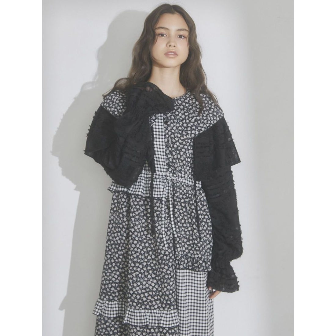 メリージェニー merry jenny merry jenny fluffyフリルカラースリーブ