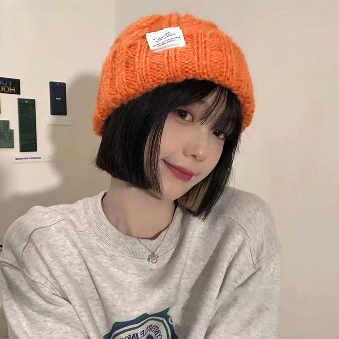 miniministore ケーブル編み ニット帽子 レディース秋冬